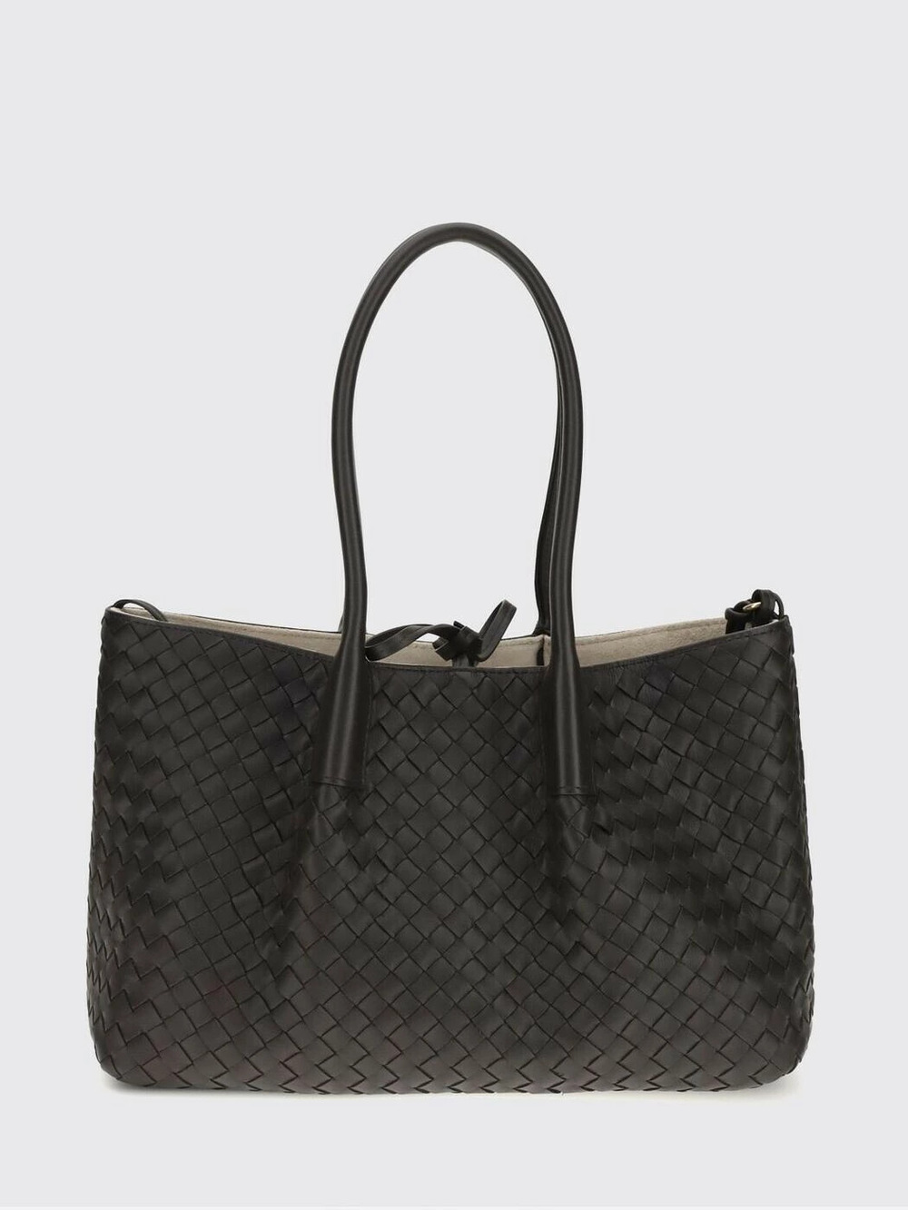 Bottega Veneta Intrecciato Cabat Tote Bag Leather Black